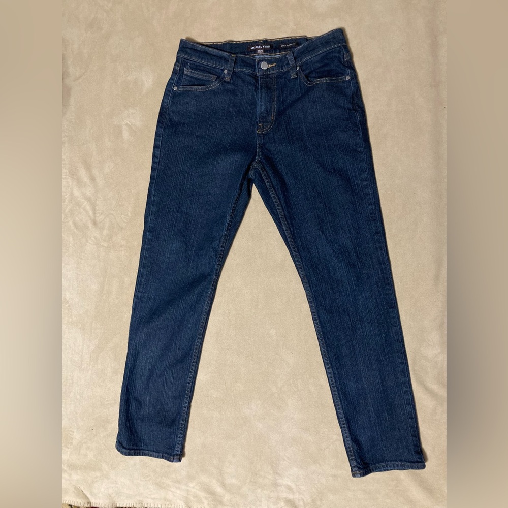 Michael Kors Men’s Grant Classic Fit Dark Wash Jeans
